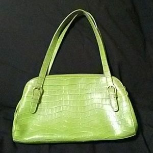 Leather shoulder bag